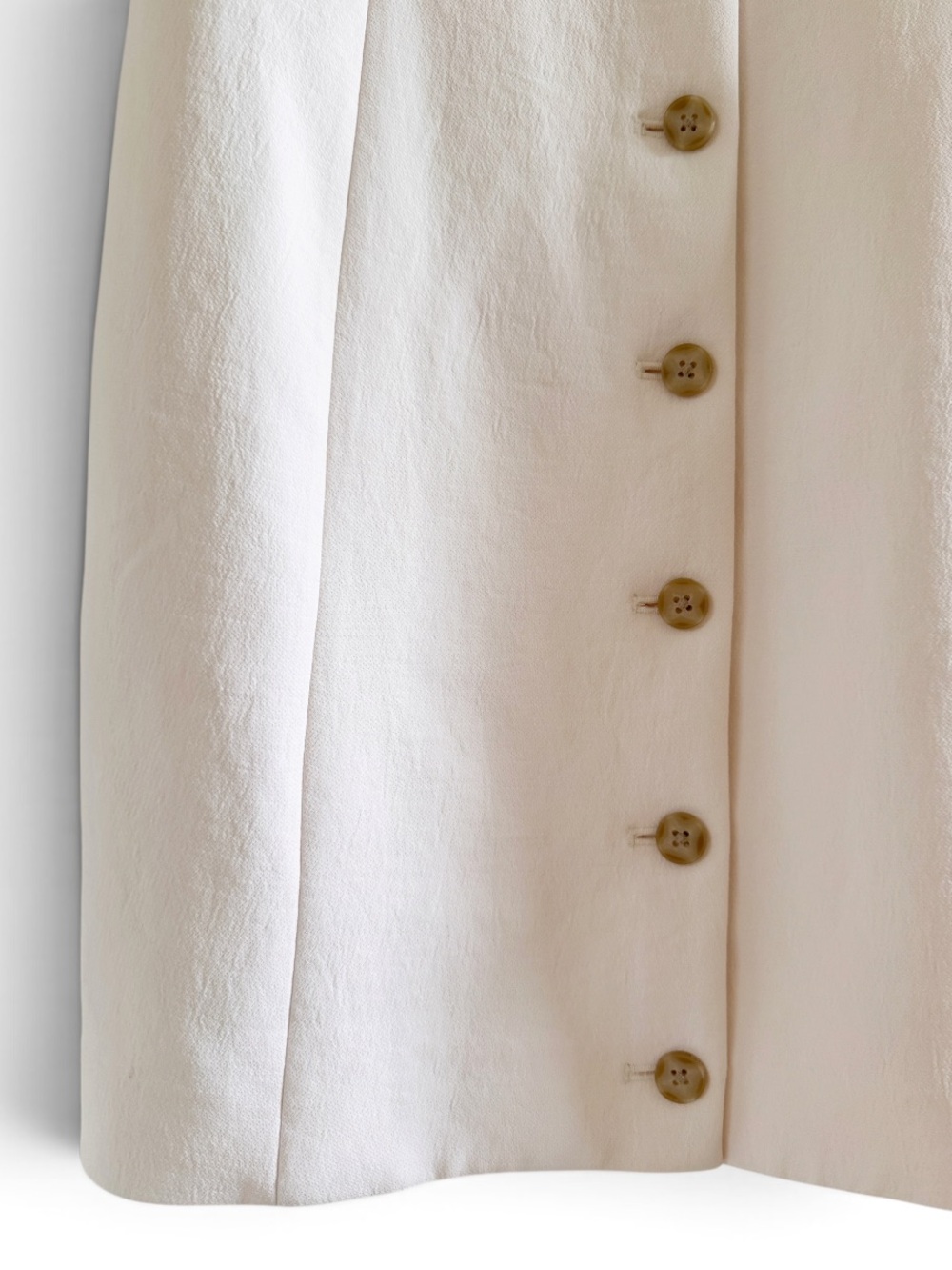 ARITZIA Wilfred Regal Button Front Dress Size 10 in Metropolis Beige - Picture 8 of 16